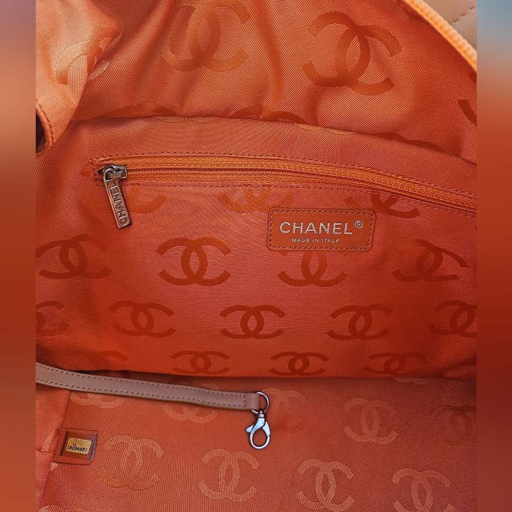 Chanel Cambon Line Large Tote Nude with Yellow C's - Picture 12 of 14